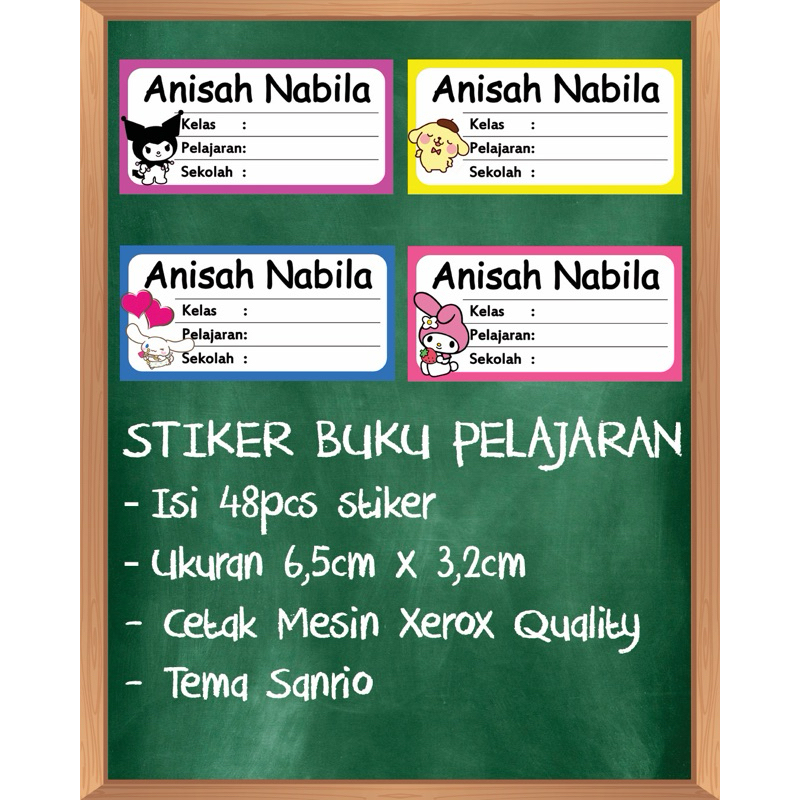 

STIKER LABEL BUKU PELAJARAN CUSTOM SANRIO