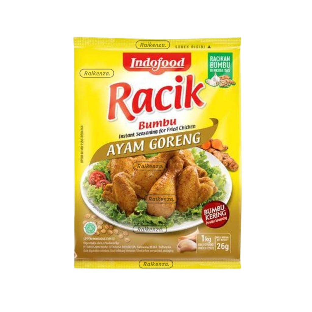 

Indofood Bumbu RACIK AYAM GORENG 26gr 1 Sachet Bumbu Instan Spesial