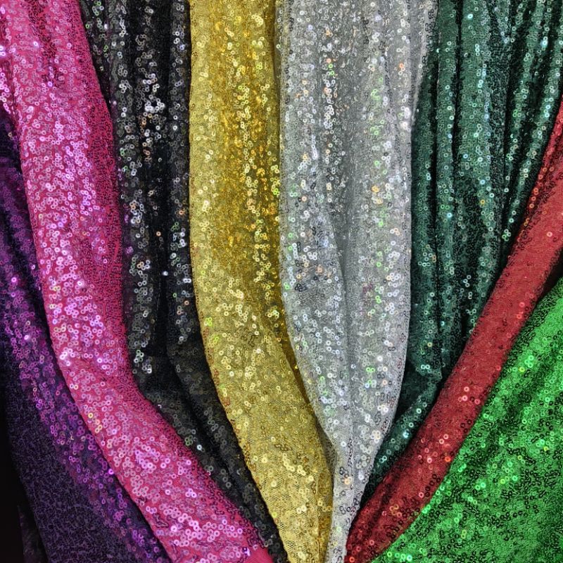 PROMO Kain Sequin Seribu Payet Premium/Kain Sequin/Kain Gliter/Kain Kebaya/Kain Murah/Kain Payet
