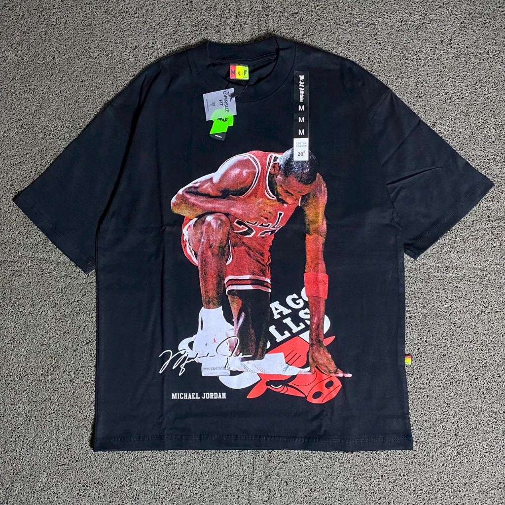 TSHIRT KAOS OVERSIZE MCF SUPPLY CO ORIGINAL MICHAEL JORDAN HITAM