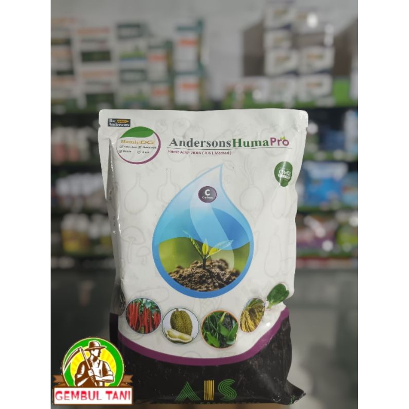 Andersons Huma pro - pupuk organik yang mengandung asam humat dan asam fulvat.