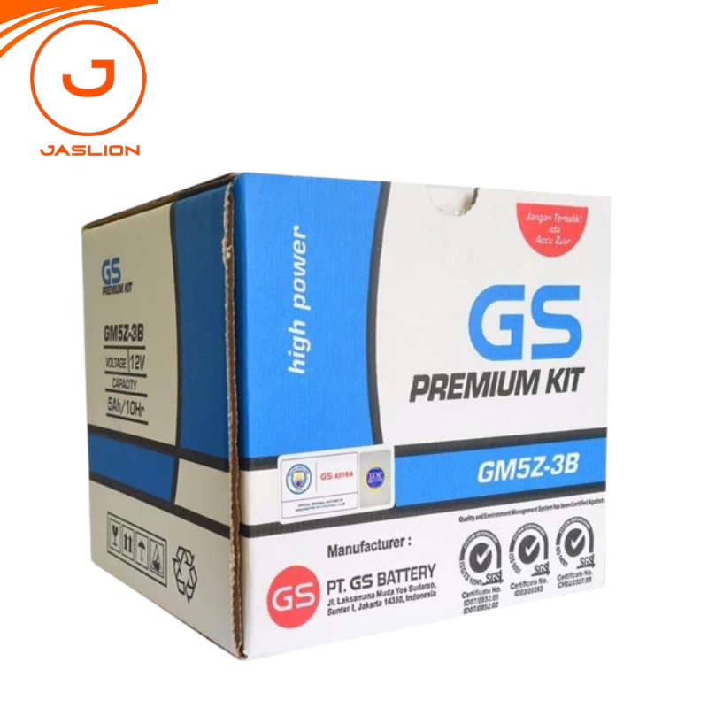 Aki Gs Astra Accu Basah GM5Z-3B Untuk Motor Honda Supra Series Jupiter Mio Vega Shogun