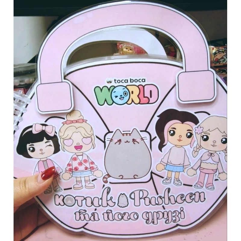 Paper Doll|Buku mainan anak|Tas Pink Toca boca