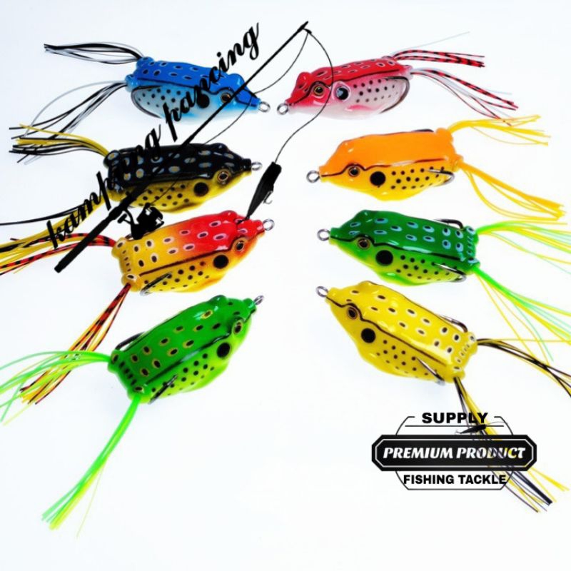 casting frog 5.5cm 13g dengan kemasan mika premium produk umpan kodok mainan kodok casting
