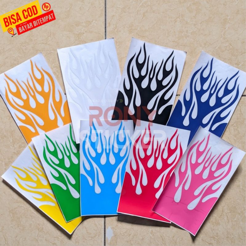 Stiker Spakbor Api Murah Stiker Motor Lidah Api Stiker Motor Tribal Stiker Spakbor Depan Semua Motor