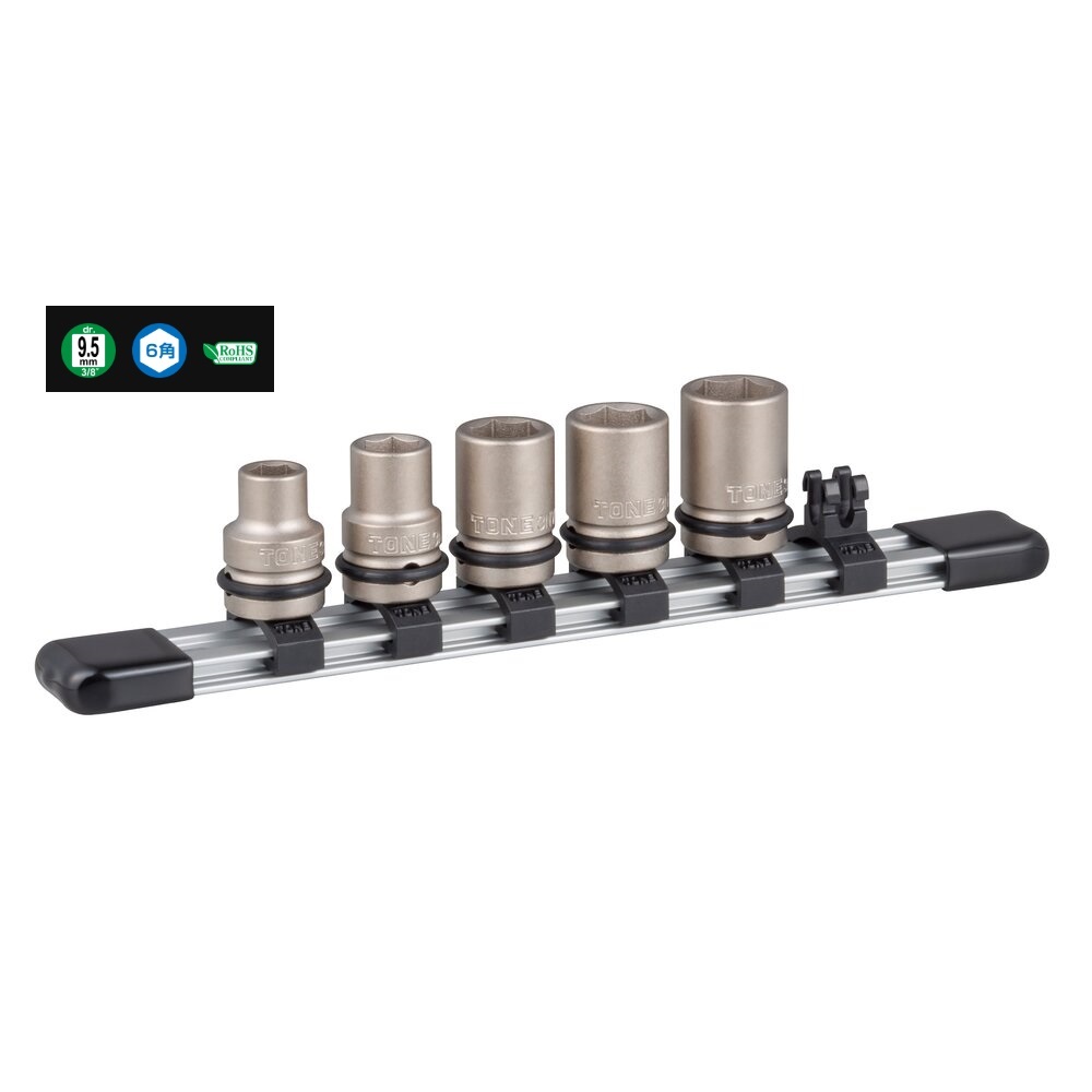 TONE Impact Socket Set Sq. Dr. 9.5mm (3/8in) 8-14mm HNV305S
