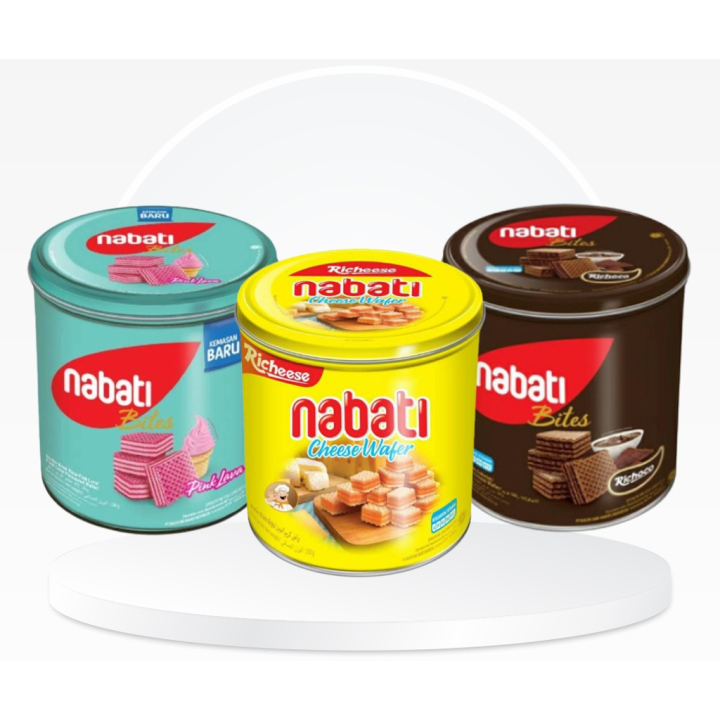 

Wafer NABATI kaleng promo murah rasa Cokelat | Keju 300gr