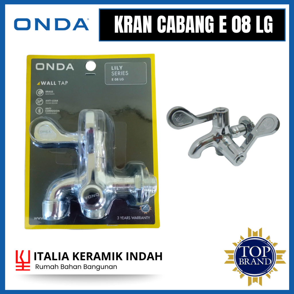 ONDA EXCLUSIVE E 08 LG Kran Cabang - KERAN AIR PANAS- KERAN SHOWER ONDA EXCLUSIVE E 08 LG
