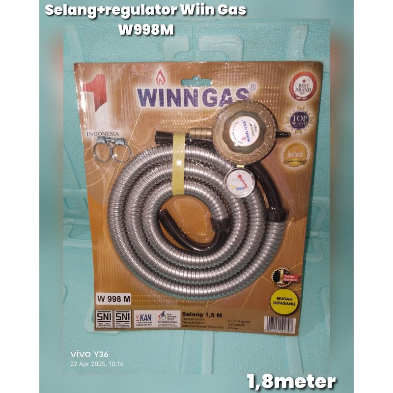 selang regulator win gas W998M