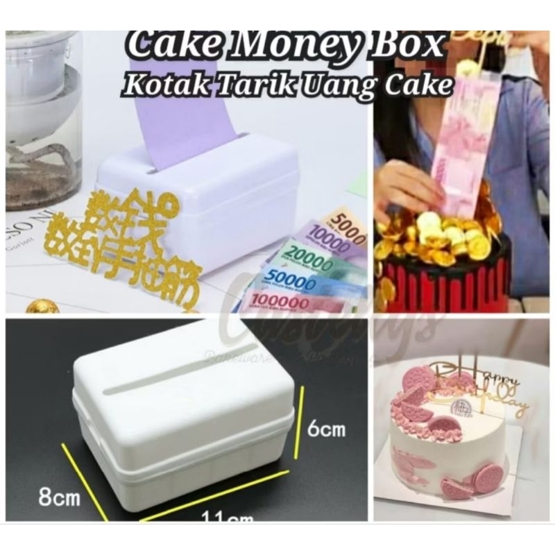Cake Money Box/Kotak Tarik Uang Cake