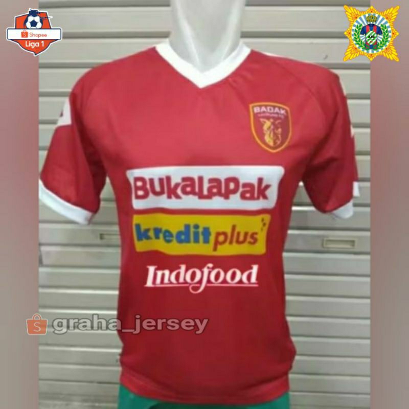 Jersey BADAK LAMPUNG Fc Home Liga 1 Shopee 2019 Merah PRINTING Terbaru Lokal