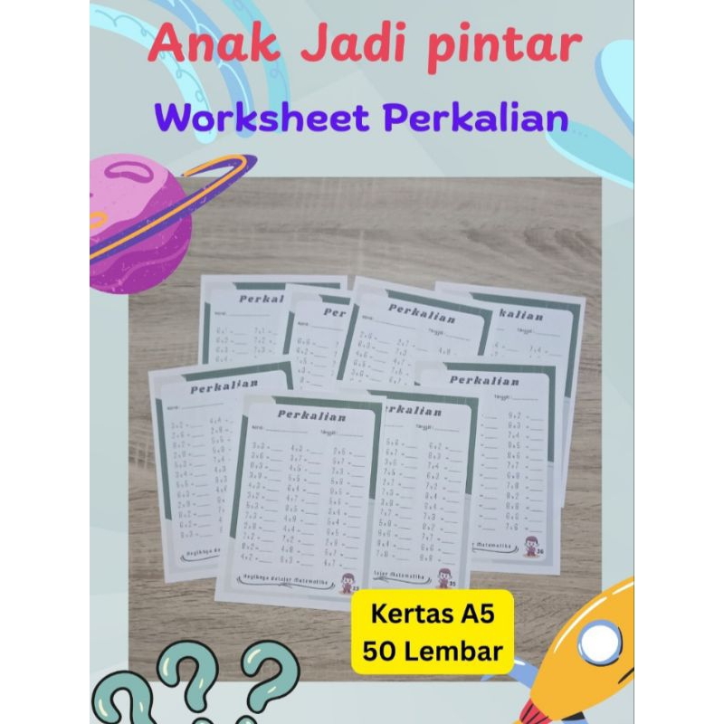 Worksheet Perkalian Dasar