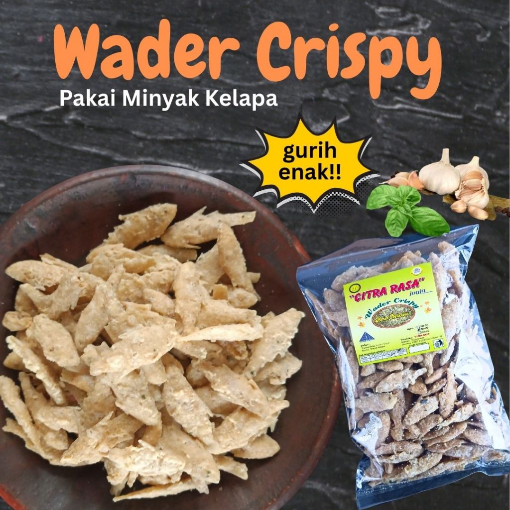 

Wader Goreng Crispy Keripik Ikan Rendah Minyak Renyah Enak Bergizi