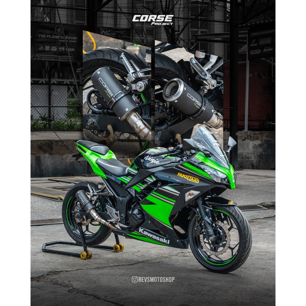 KNALPOT CORSE ZEUS SLIP ON - R25 N250 ZX25R CBR250RR