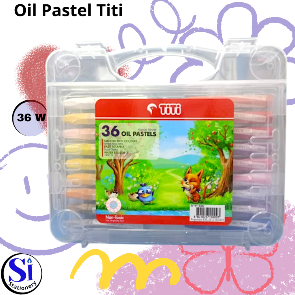 

Oil Pastel Titi OP-36S 36 Warna/Titi Oil Pastel 36 Colors/Crayon Titi 36 warna
