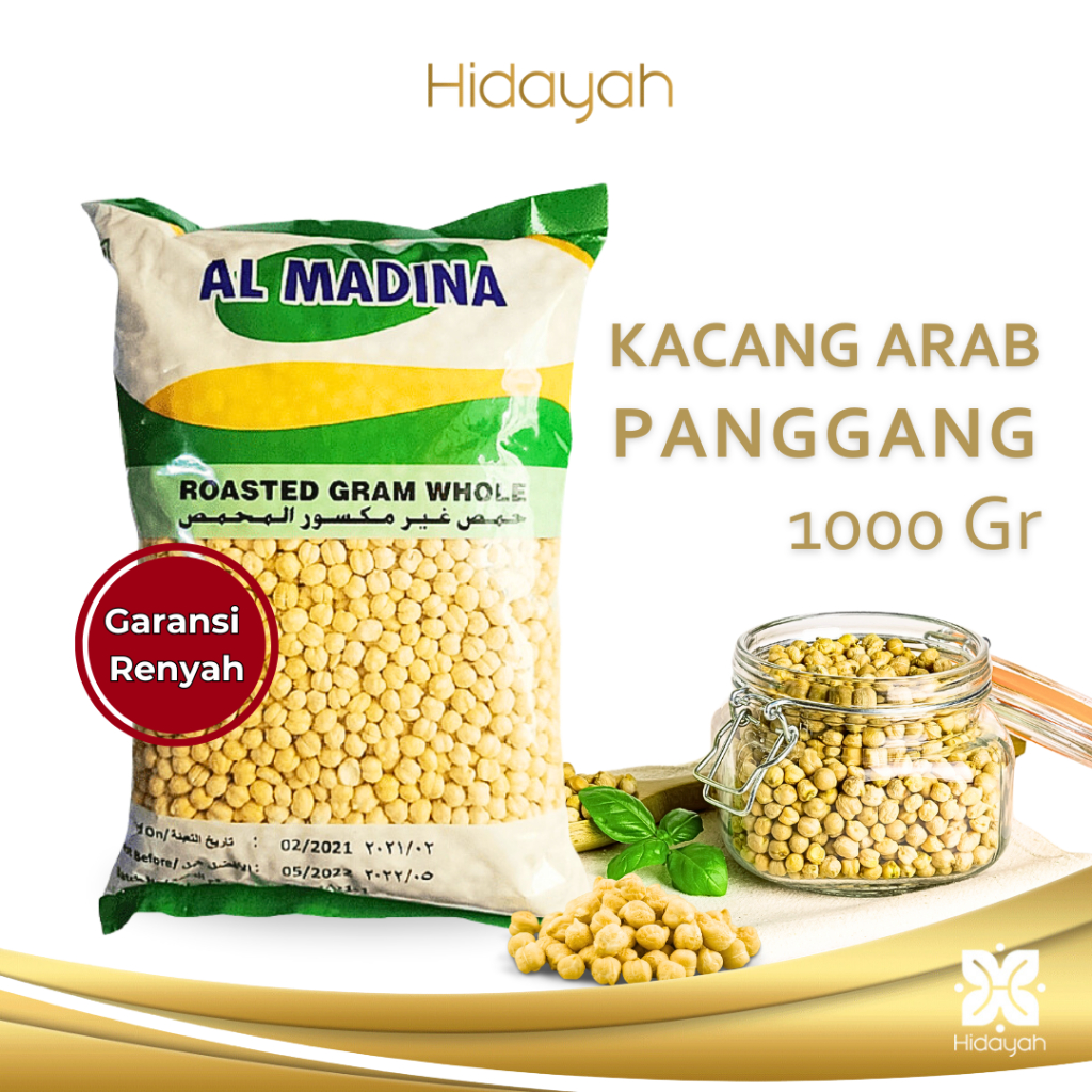 

Kacang Arab Panggang 1 Kg Renyah Gurih Oleh Oleh Haji dan Umroh Chickpeas