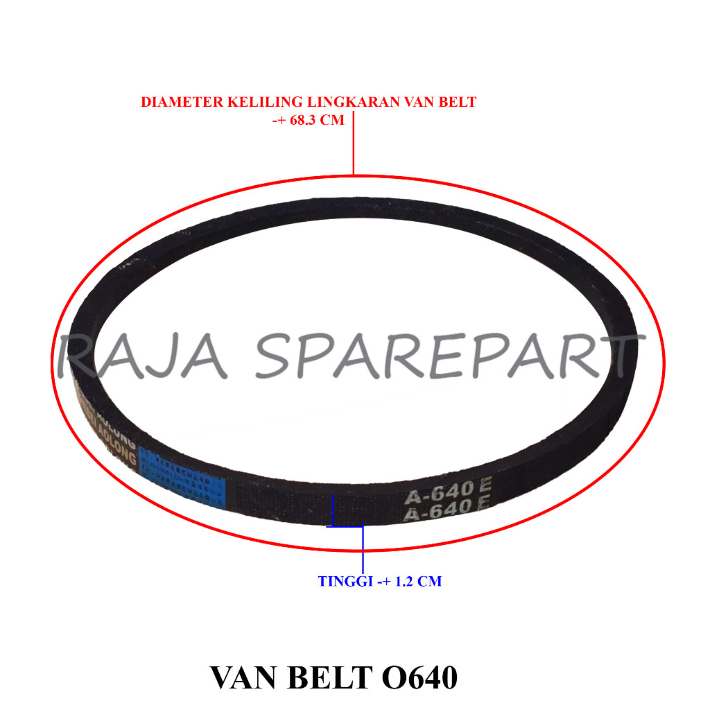 V BELT MESIN CUCI / LINDEN MESIN CUCI / VAN BELT O640 FB640