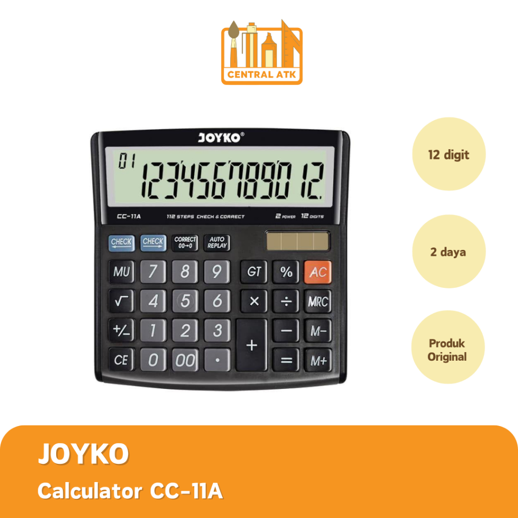 

CALCULATOR / KALKULATOR JOYKO CC-11 A 12 DIGIT