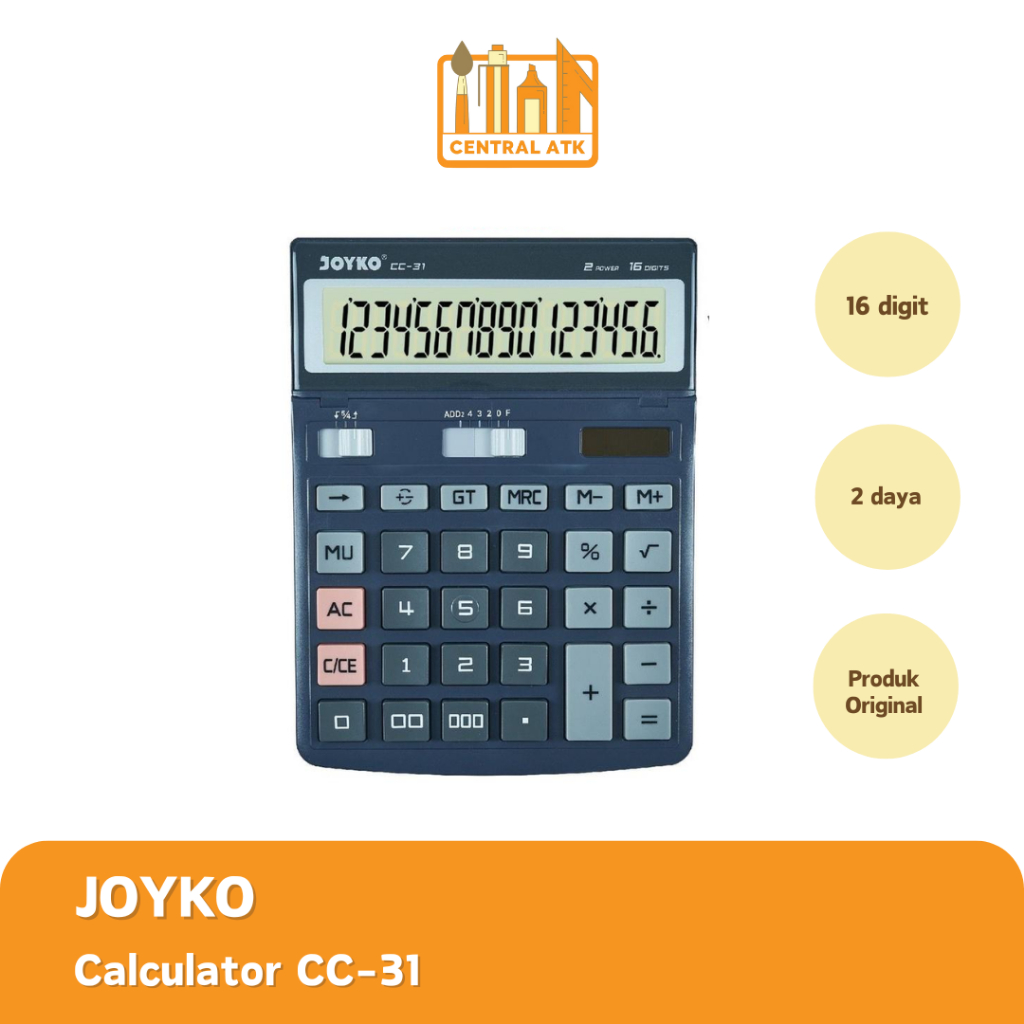 

CALCULATOR | KALKULATOR JOYKO CC-31 | 16 DIGIT