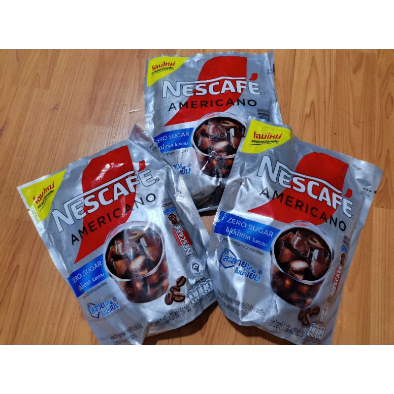 

RB Nescafe Americano Zero Sugar. 1 pak isi 27. Thailand