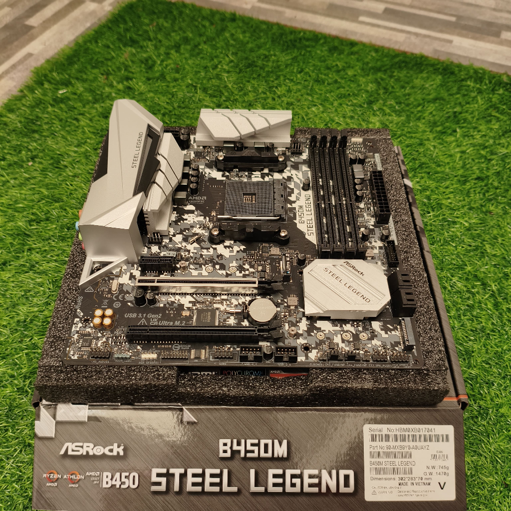 Asrock B450M Steel Legend Motherboard AM4 Ryzen