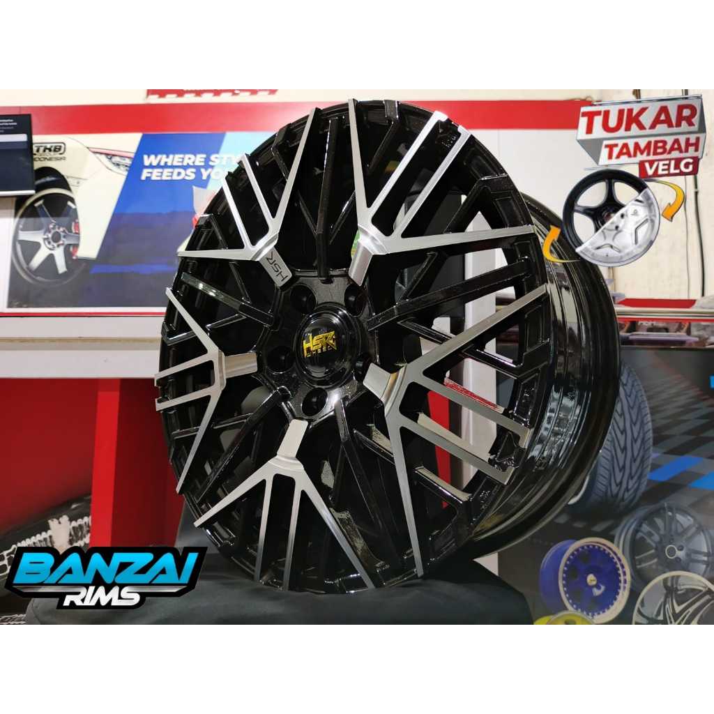 VELG MOBIL RACING HONDA BRV RING 17 LEBAR 7,5 / VELG RACING RATA FENDER