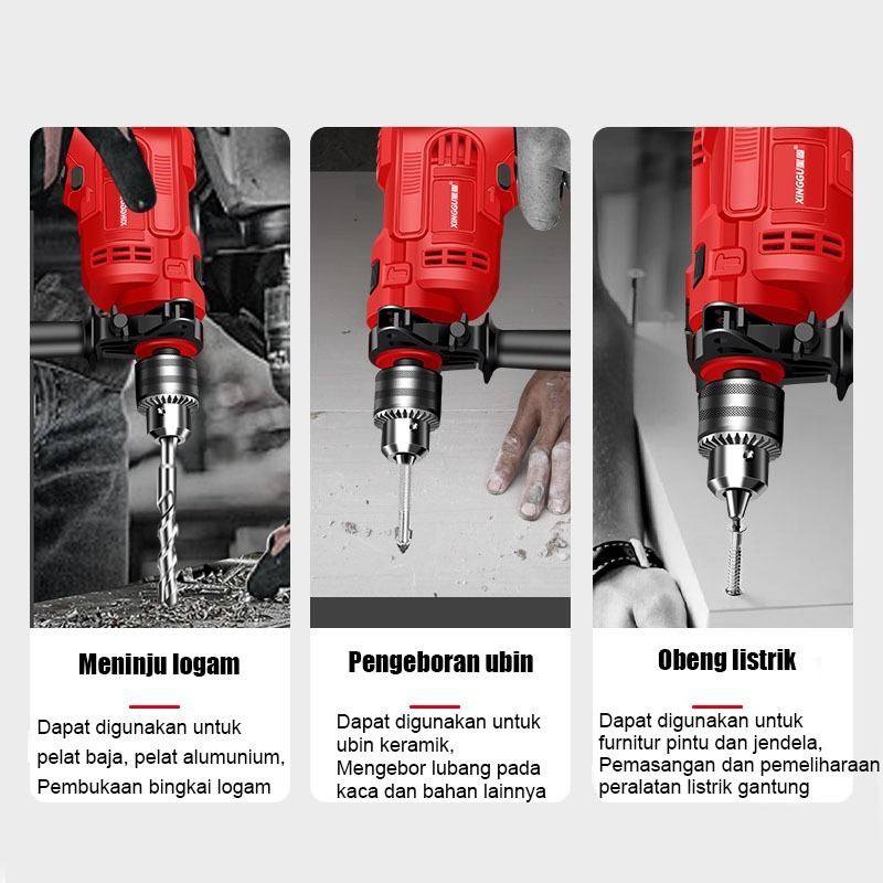 DISA HILA. REAIM MESIN BOR LISTRIK 10MM BOLAK BALIK BOR LISTRIK MODERN BOR 10MM BOR TEMBOK BOR