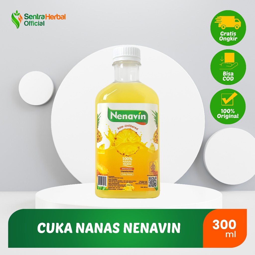 

Nenavin - Cuka Nanas Untuk Menurunkan Kadar Gula isi 300 ml