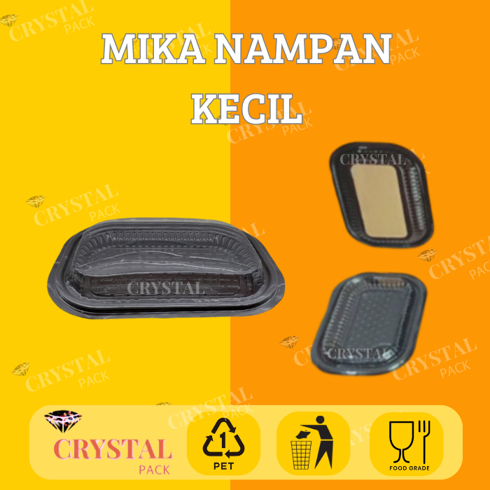Mika Kue Kecil Pack Isi 10 pcs / Mika Nampan Kecil Alas Kue Snack Dan Tutup
