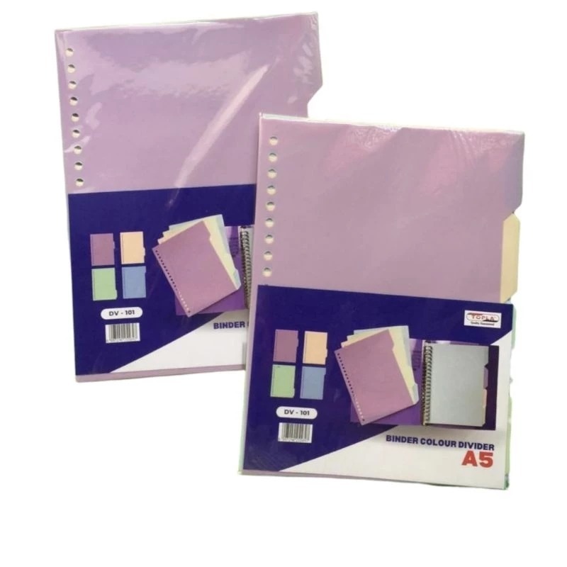 

TOPLA - PEMBATAS BINDER / DEVIDER A5 DV-101 4 TABS