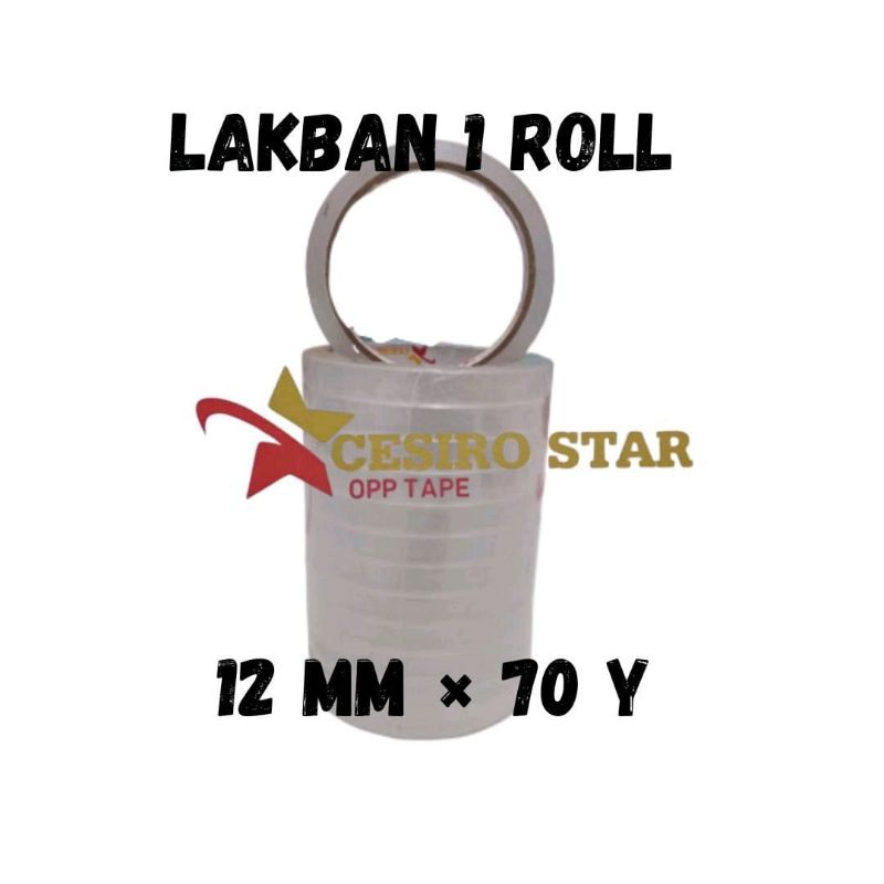 

LAKBAN/ISOLASI BENING 12MM X 70Y
