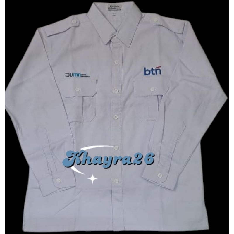 kemeja Danantara btn seragam bumn btn baju bumn btn putih lengan panjang