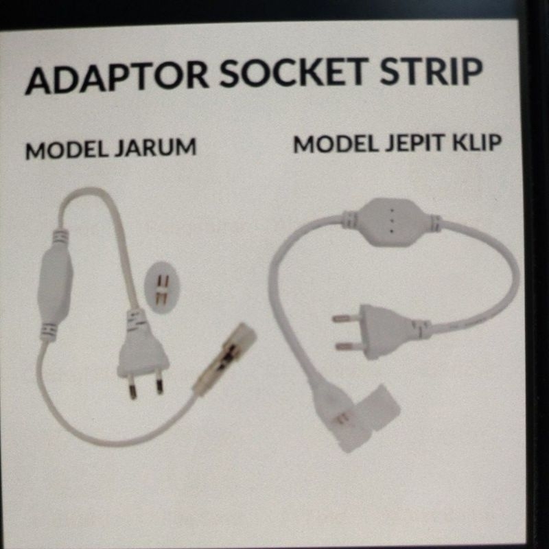 socket colokan lampu selang strip 6mm