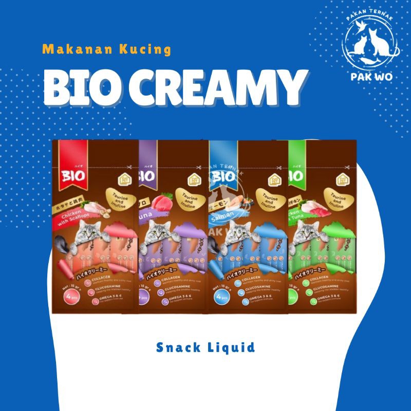 BIO Creamy Snack Kucing Liquid Snack Kucing Creamy