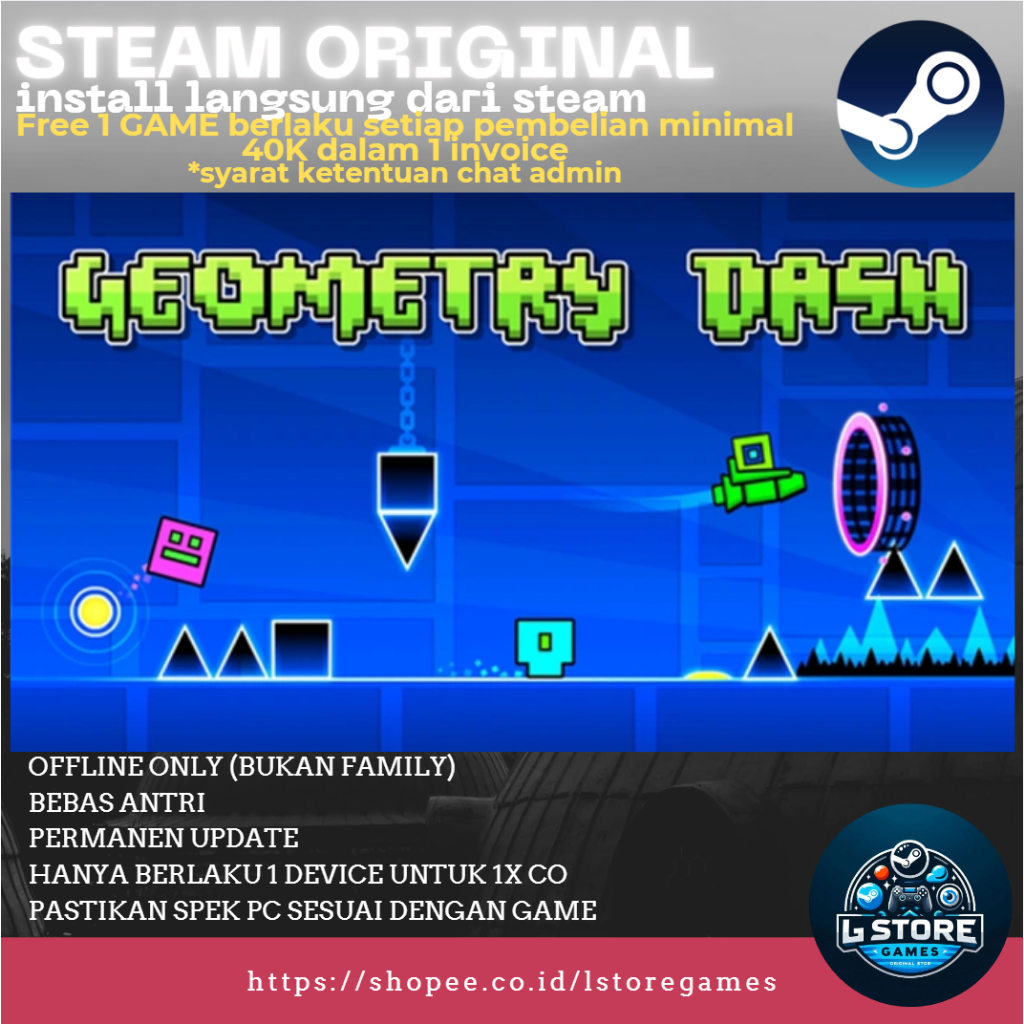 Harga geometry dash pc Terbaru Des 2025 | BigGo Indonesia
