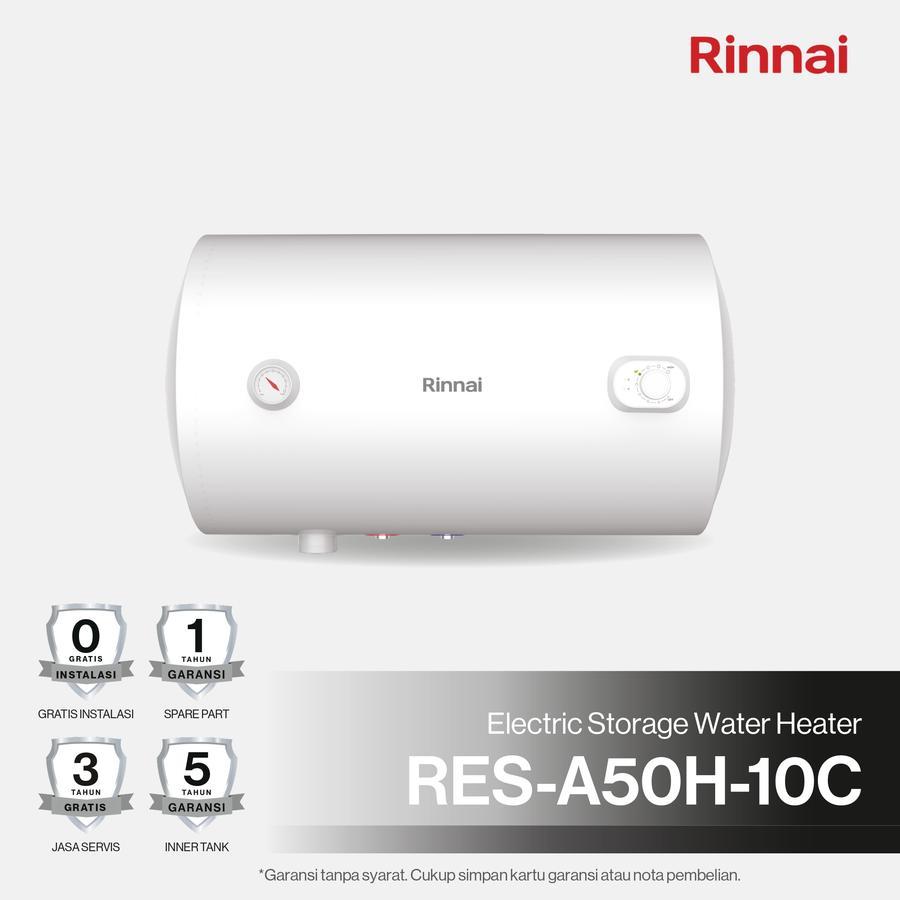 RINNAI RESA50H10C water heater Horizontal 50 liter/ RES-A50H-10C / Water Heater Rinnai RES A50H-10C 