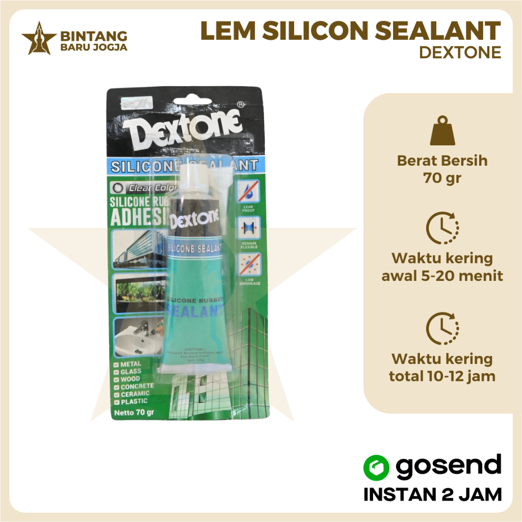 

Lem Dextone 70gr Lem Material Silicon Sealant Ruber Besar