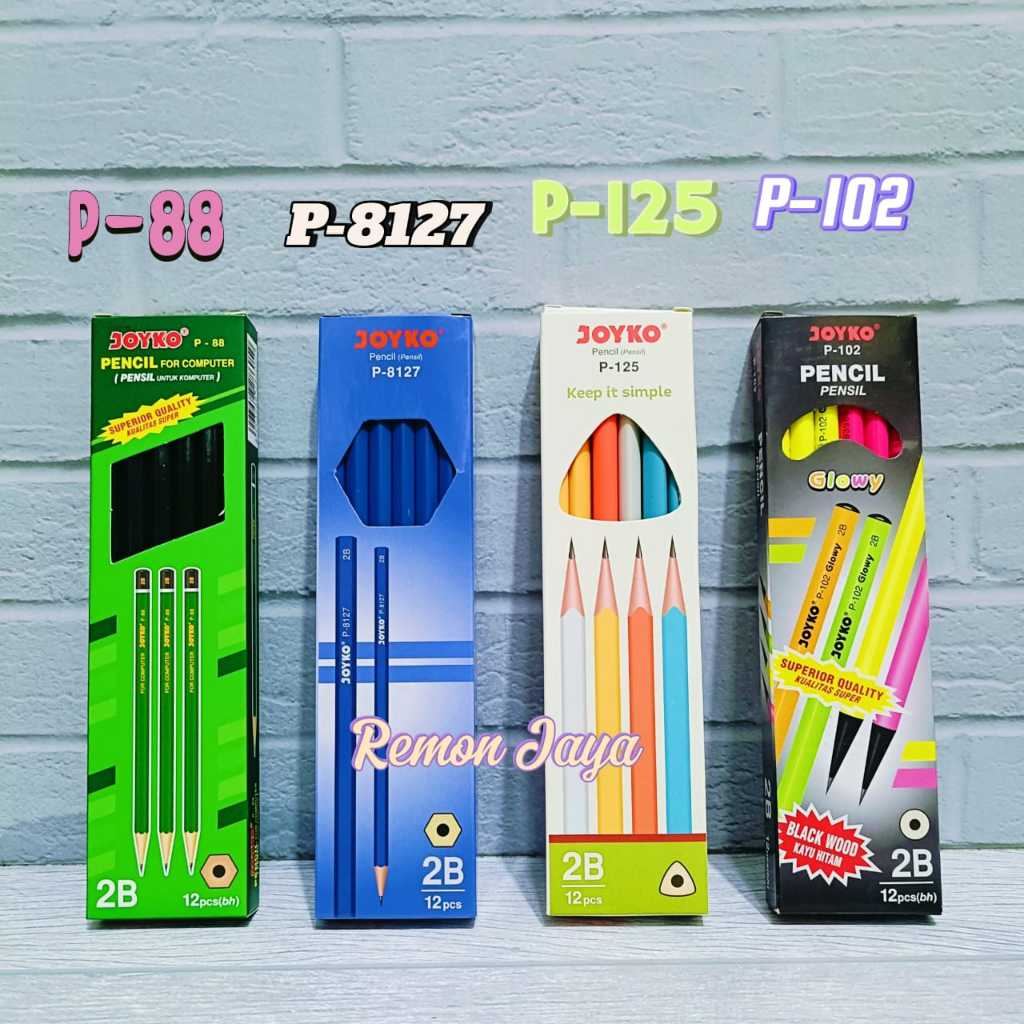 

Pensil Joyko 2B P-88 P-8127 P-125 P-102 / Pensil Joyko 2B P117