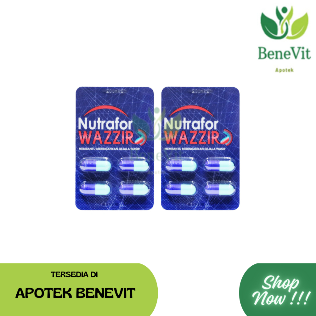 NUTRAFOR WAZZIR 4 CAPS - mengurangi gejala wazzir