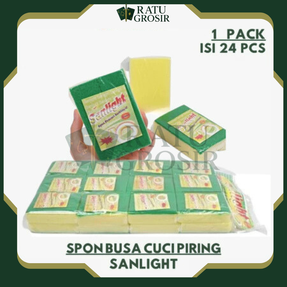 (24 PCS) BUSA CUCI PIRING SPONS SPON CUCI PANCI WASTAFEL 1 RENCENG BUSA SERBAGUNA