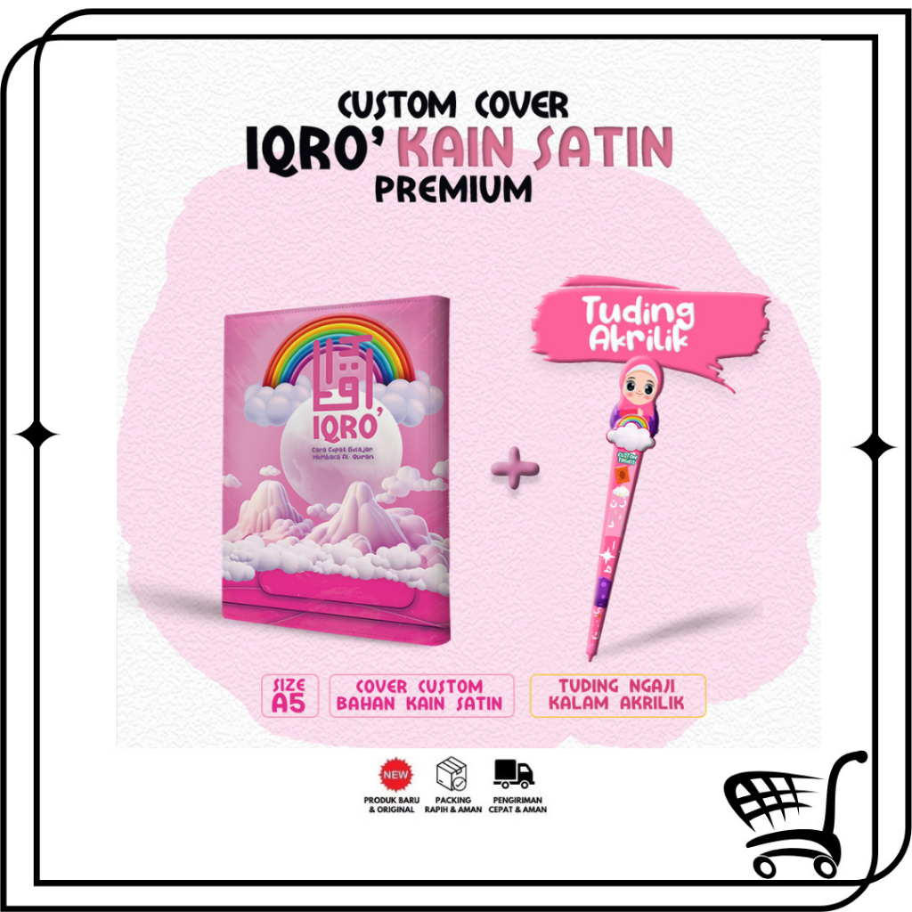 

Toko99 - Cover Iqro Anak Hanya Cover saja tanpa Iqro ukuran A5 Bahan Satin ( Banyak Varian , Lebih Eksulisif ) Motif pelangi,,,