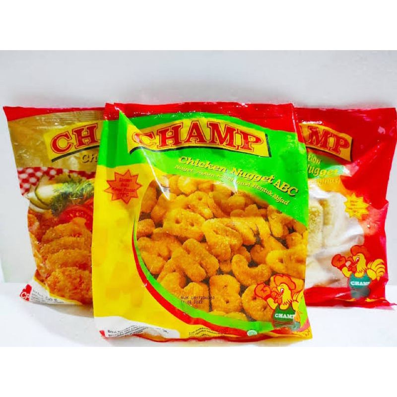 

nagget cham,huruf,krispi,1kg,500grm