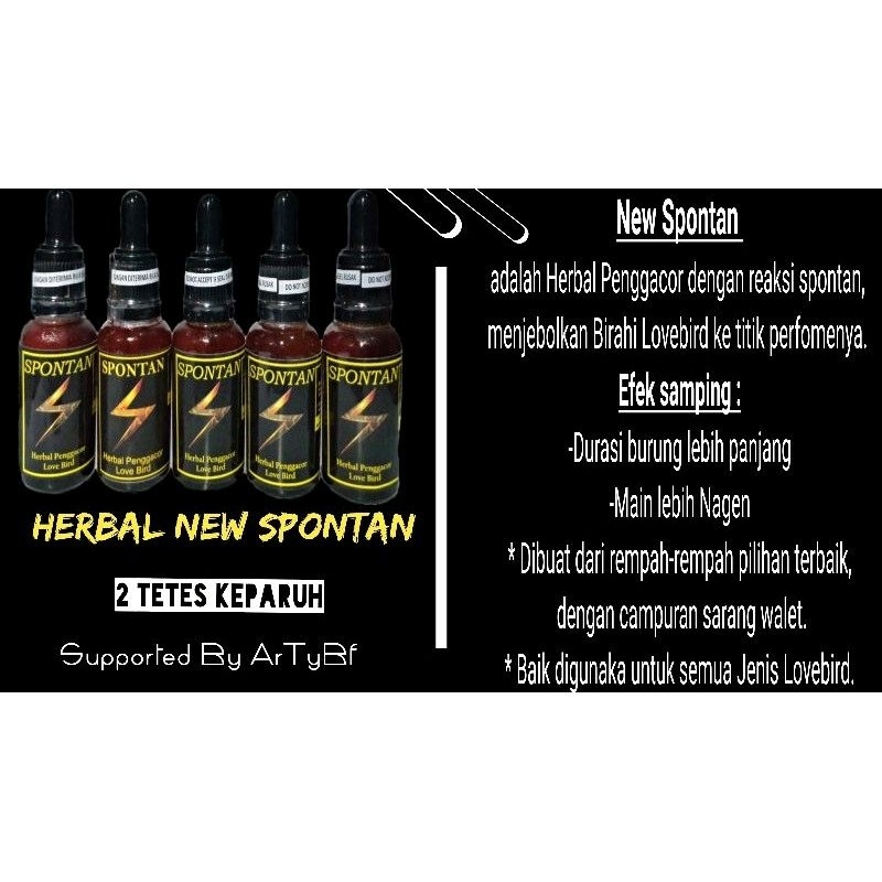 SPONTAN PENGGACOR LOVEBIRD 20ml perbotol