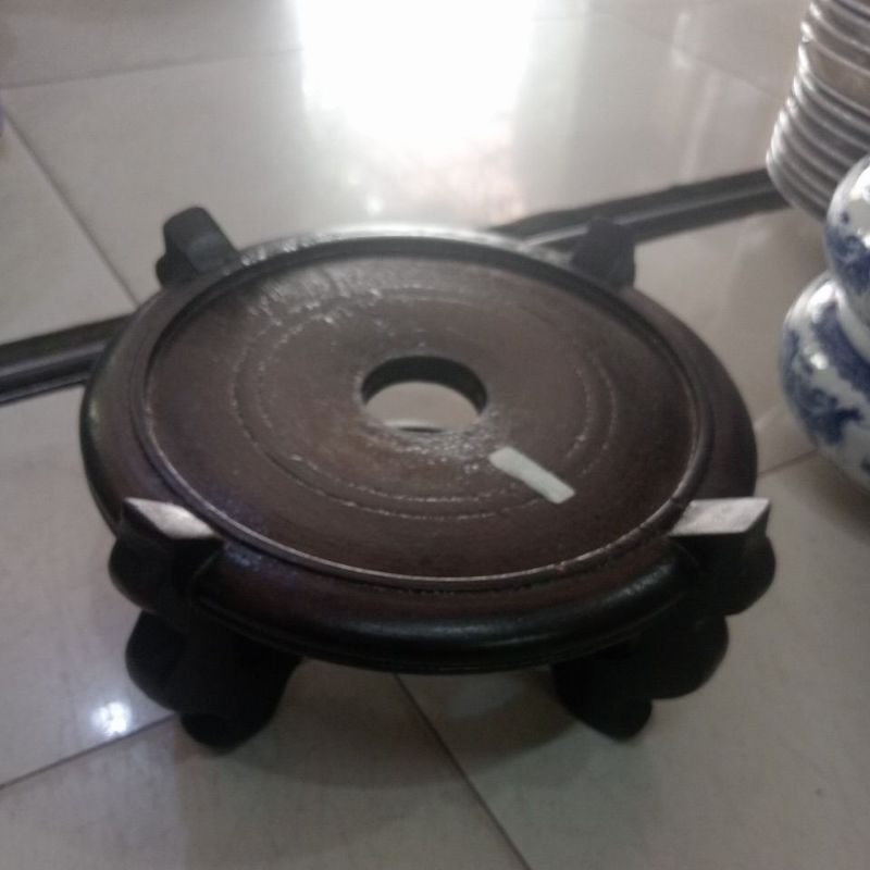 kaki kayu untuk guci,pot 21cm