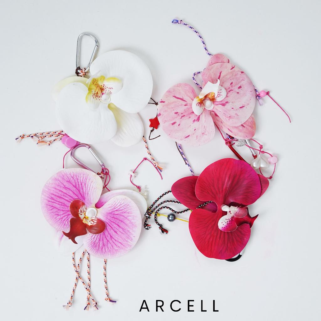 ARCELL - KEYCHAIN FLOWER RUMBAI - GANTUNGAN TAS