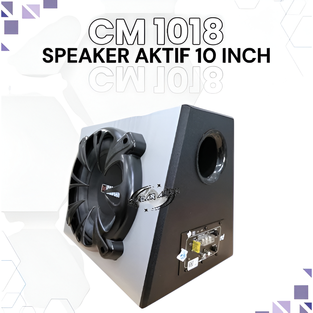 SUBWOOFER AKTIF CARMAN 10 INCH INCI CM 1018 SPEAKER AUDIO MOBIL BASS BOX