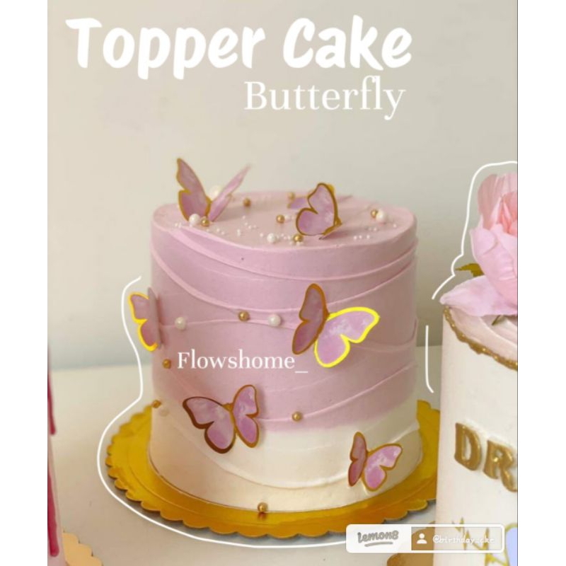 

Topper Cake ulang tahun / hiasan kue kupu-kupu / butterfly topper cake / dekorasi kupu-kupu serbaguna