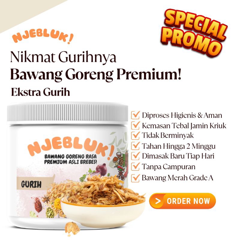 

Bawang Goreng Grade A Ekstra Gurih 500Gr