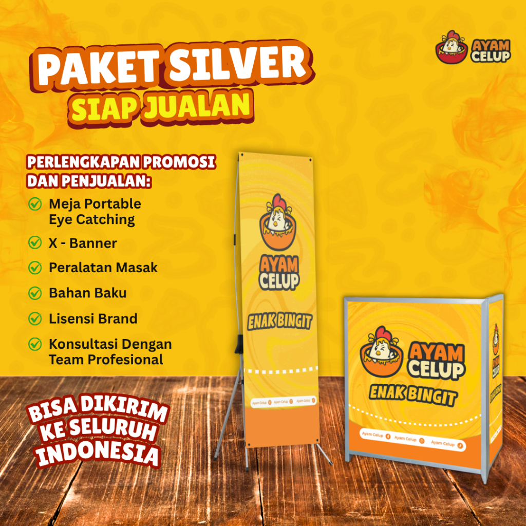 

Paket Silver Usaha Kemitraan Ayam Celup Siap Bisnis Jualan