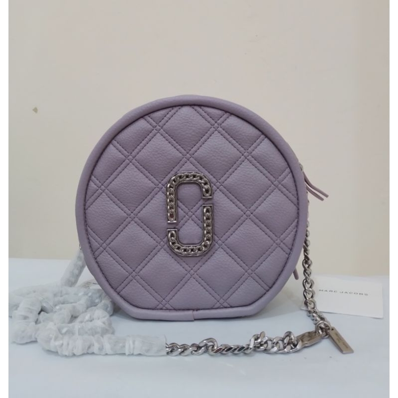Tas Branded EMJE Wanita Slingbag Round Purple